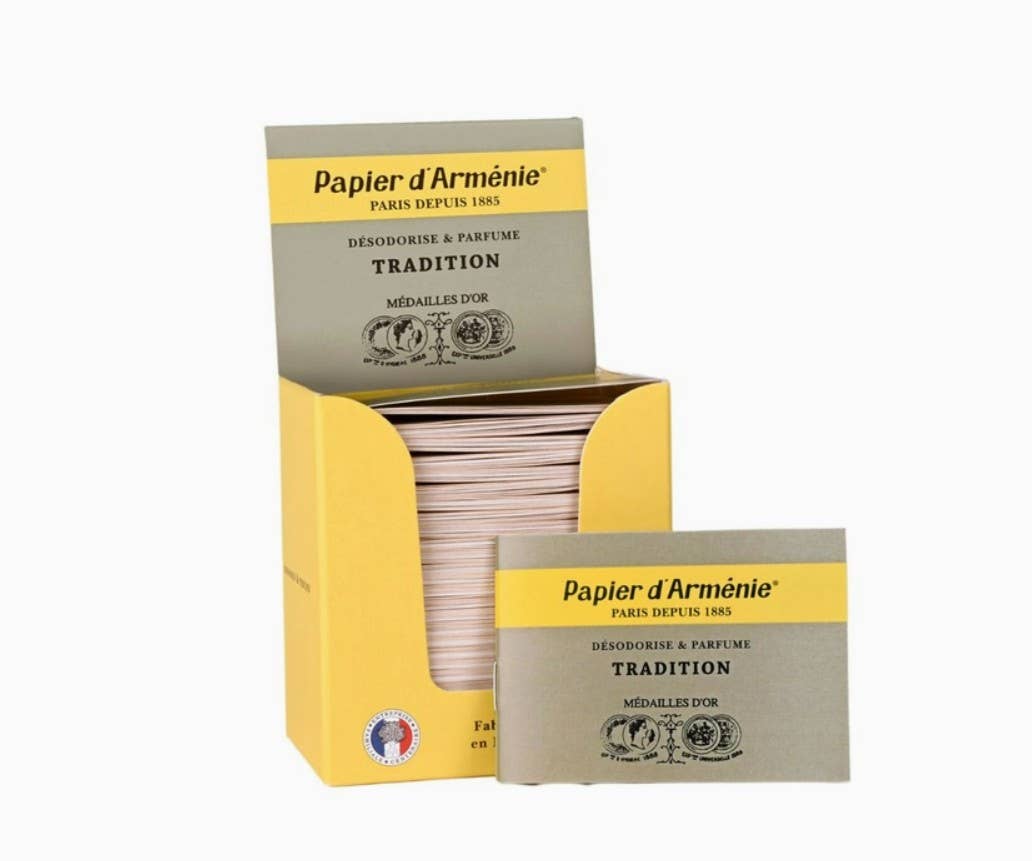 Papier d'Arménie depuis 1885